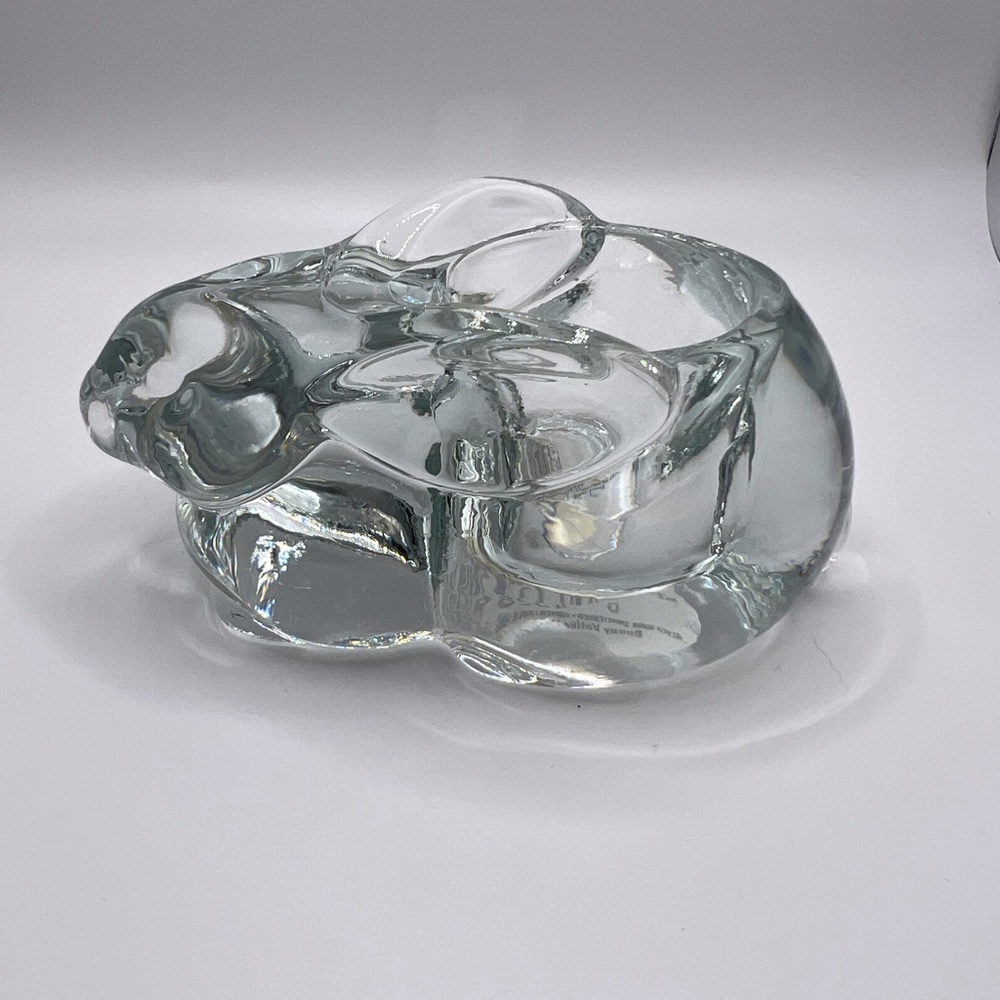 Vintage glass bunny votive